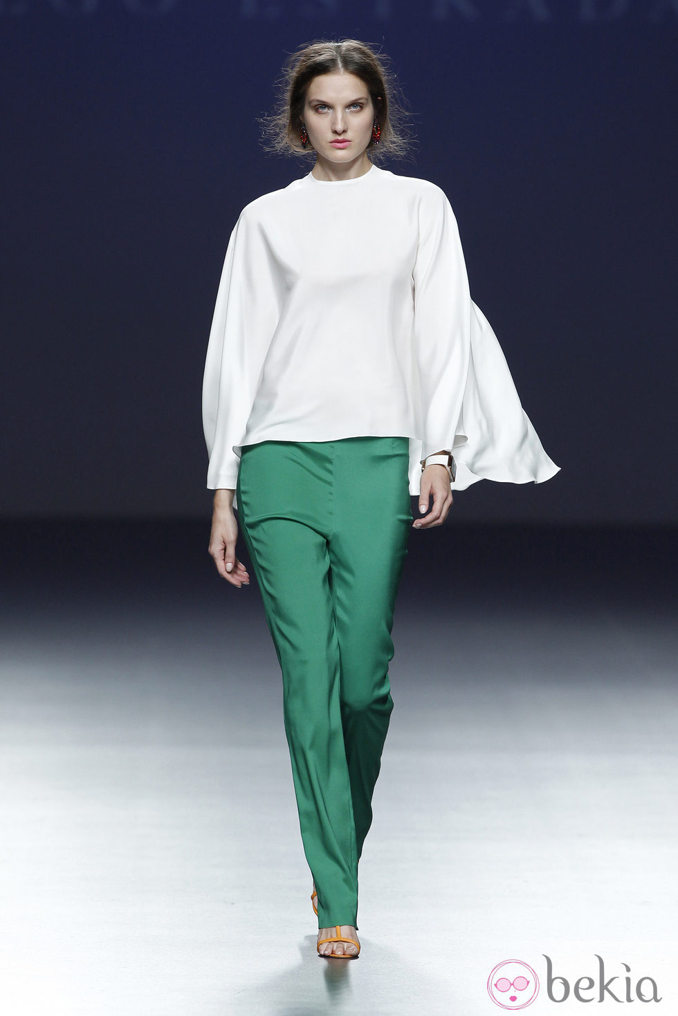 Pantalón verde de la colección primavera/verano 2014 de Diego Estrada en el EGO Madrid Fashion Week