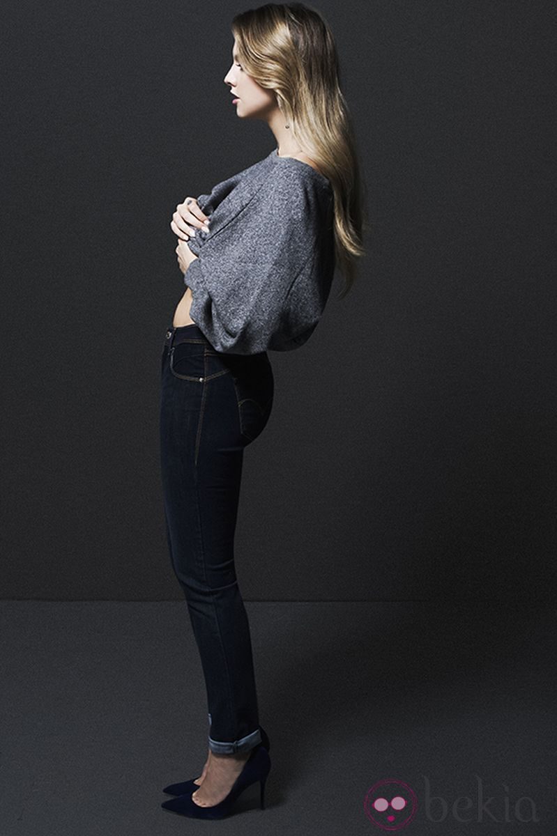 Laura Hayden de perfil en una imagen de la campaña otoño/invierno 2013 de Levi's