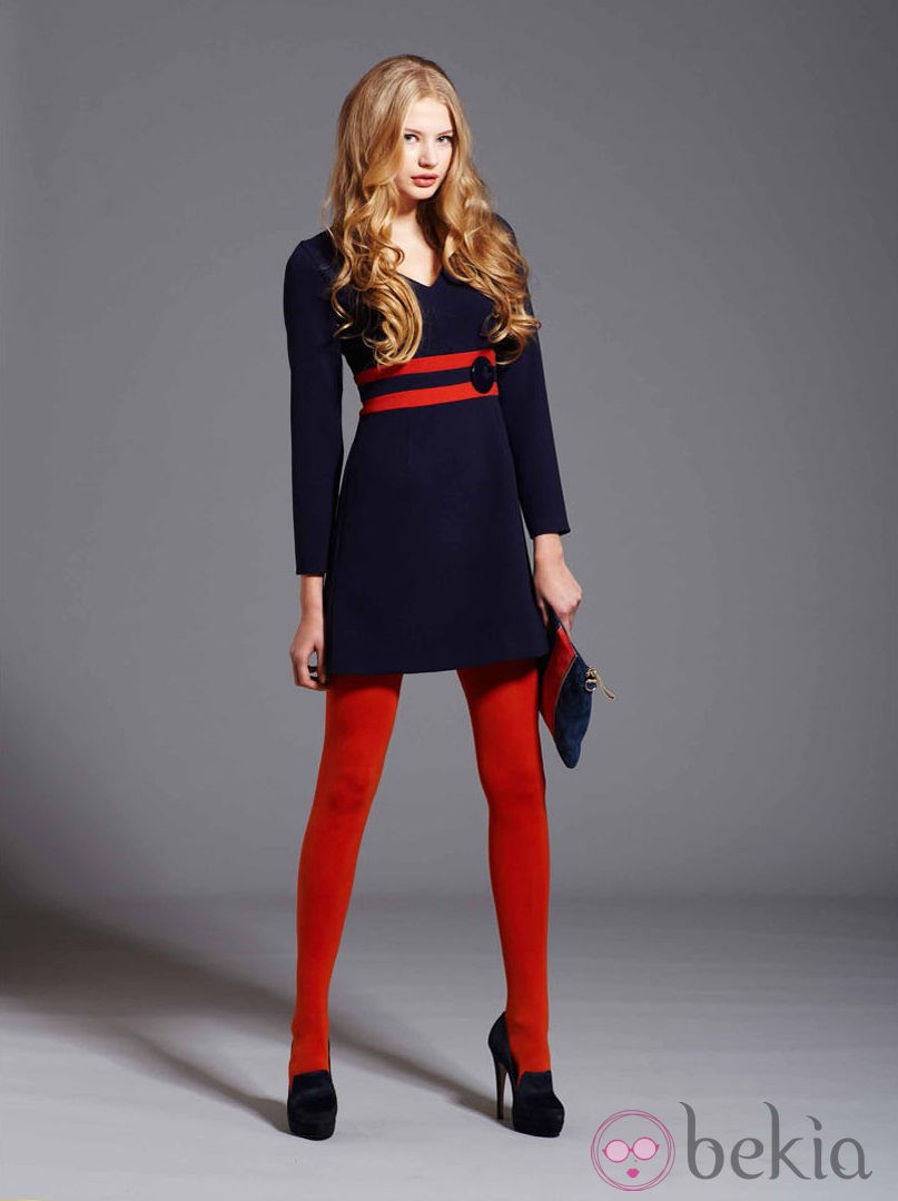 Vestido azul de la colección otoño/invierno 2013/2014 de Pennylane