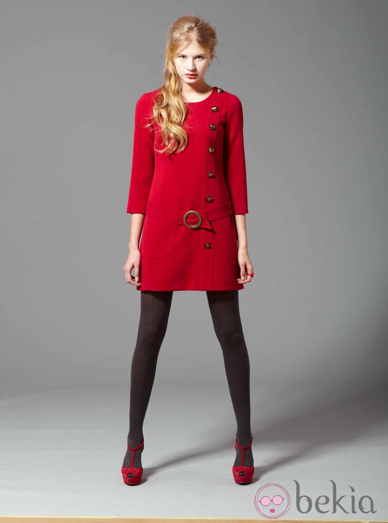 Abrigo rojo de la colección otoño/invierno 2013/2014 de Pennylane