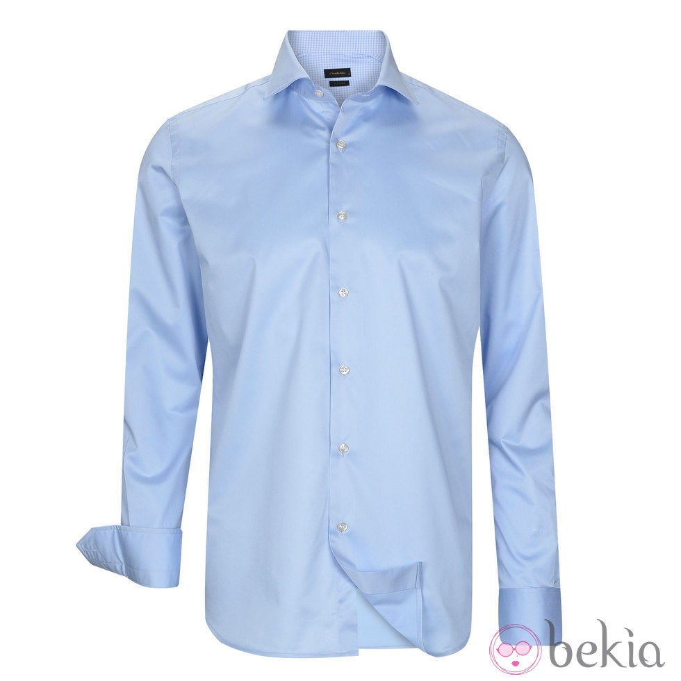 Camisa azul claro de la colección otoño/invierno 2013/2014 de Emidio Tucci