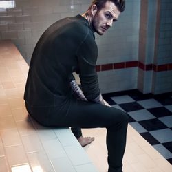 David Beckham con un pijama de la colección otoño/invierno 2013/2014 Bodywear de H&M