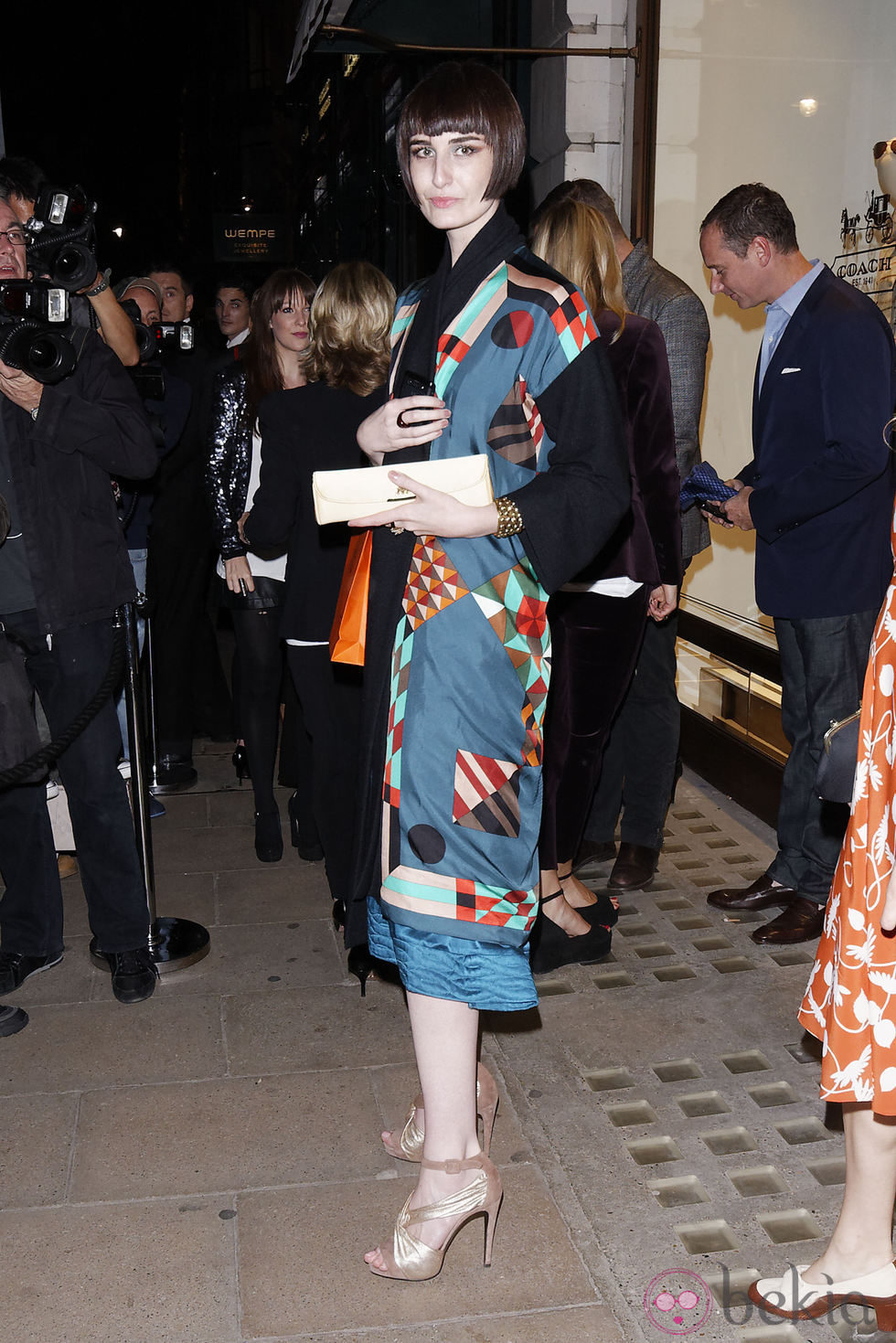 Erin O'Connor durante la Vogue Fashion's Night Out 2011 de Londres