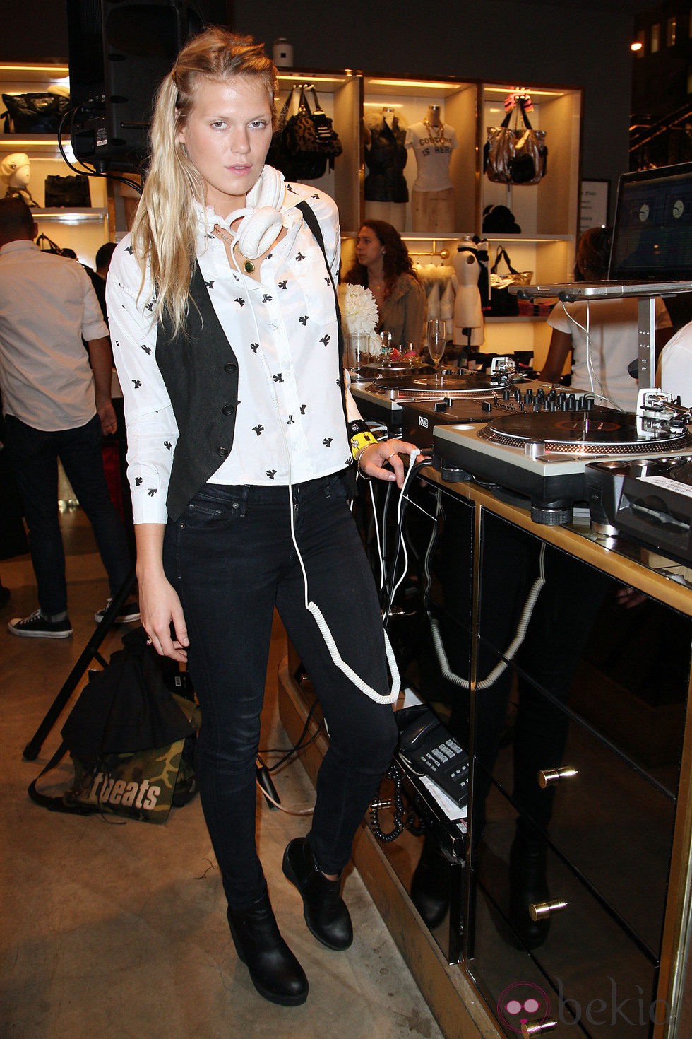 Alexandra Richads en la Vogue Fashion's Night Out 2011 de Nueva York
