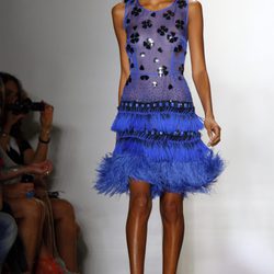 Vestido semitransparente con flecos de Peter Som, colección primavera de 2012