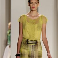 Vestido verde de Carolina Herrera, colección primavera 2012