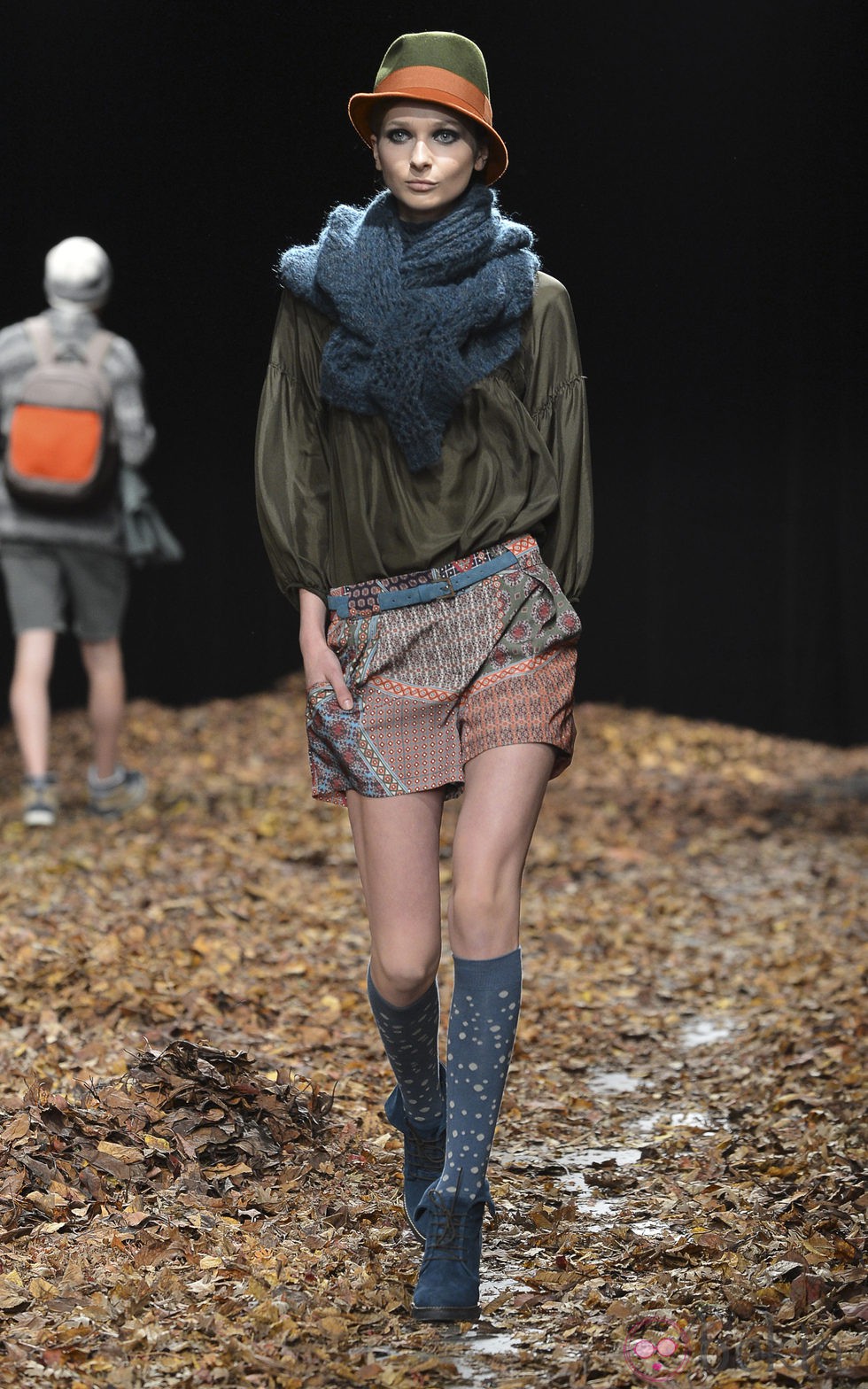 Shorts y blusa de la colección otoño/invierno 2013/2014 de Benetton