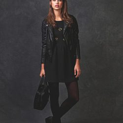 Vestido negro de la colección otoño/invierno 2013/2014 de Springfield