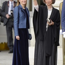 La Princesa Letizia y la Reina Sofía en la Pascua Militar 2014