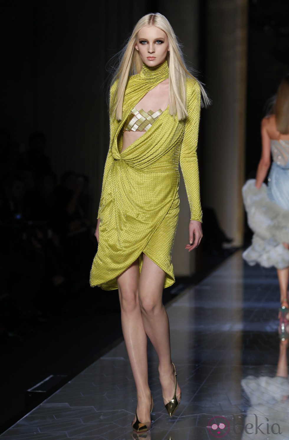 Vestido verde de la colección primavera/verano 2014 de Atelier Versace