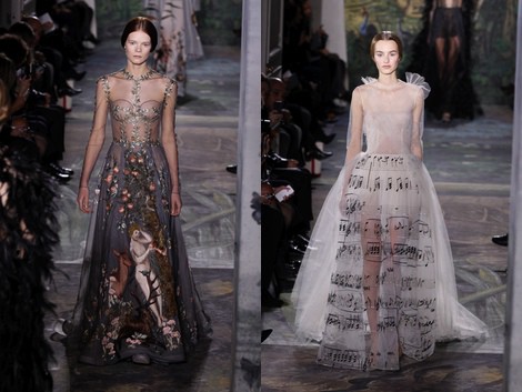 Vestido 'El Jardín del Edén' de la colección primavera/verano 2014 Alta Costura de Valentino en la Semana de la Moda de París