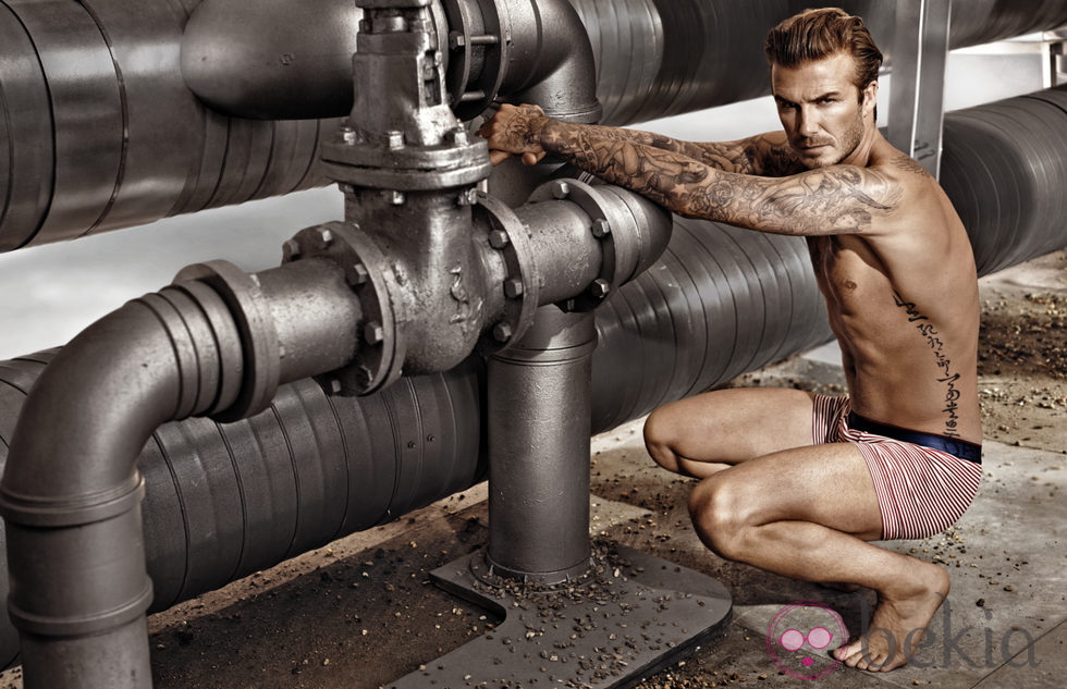 David Beckham posando para la campaña Bodywear primavera/verano 2014 de H&M