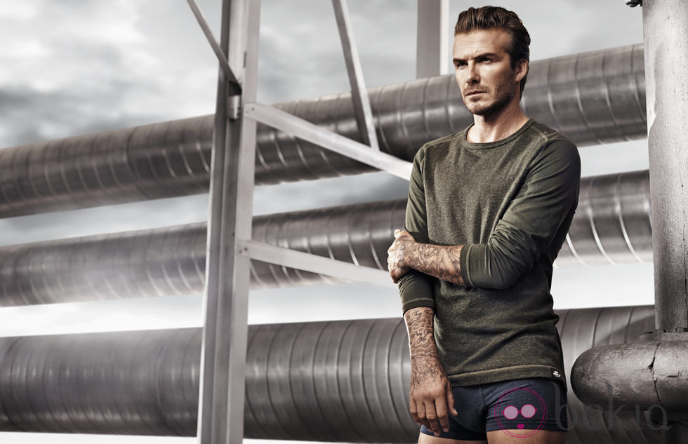 David Bekcham en la campaña de la colección Bodywear primavera/verano 2014 de H&M