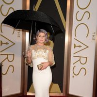 Kelly Osbourne con un vestido de Badgley Mischka en los Oscar 2014