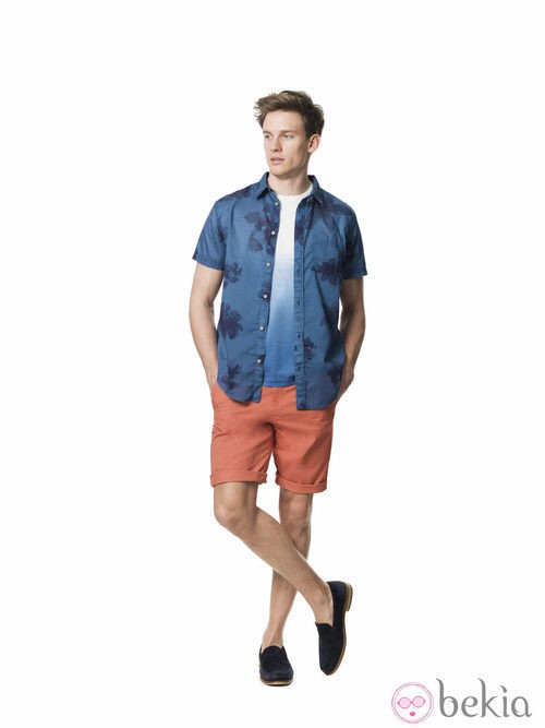 Camisa con estampado tropical de la colección para verano 2014 de Springfield