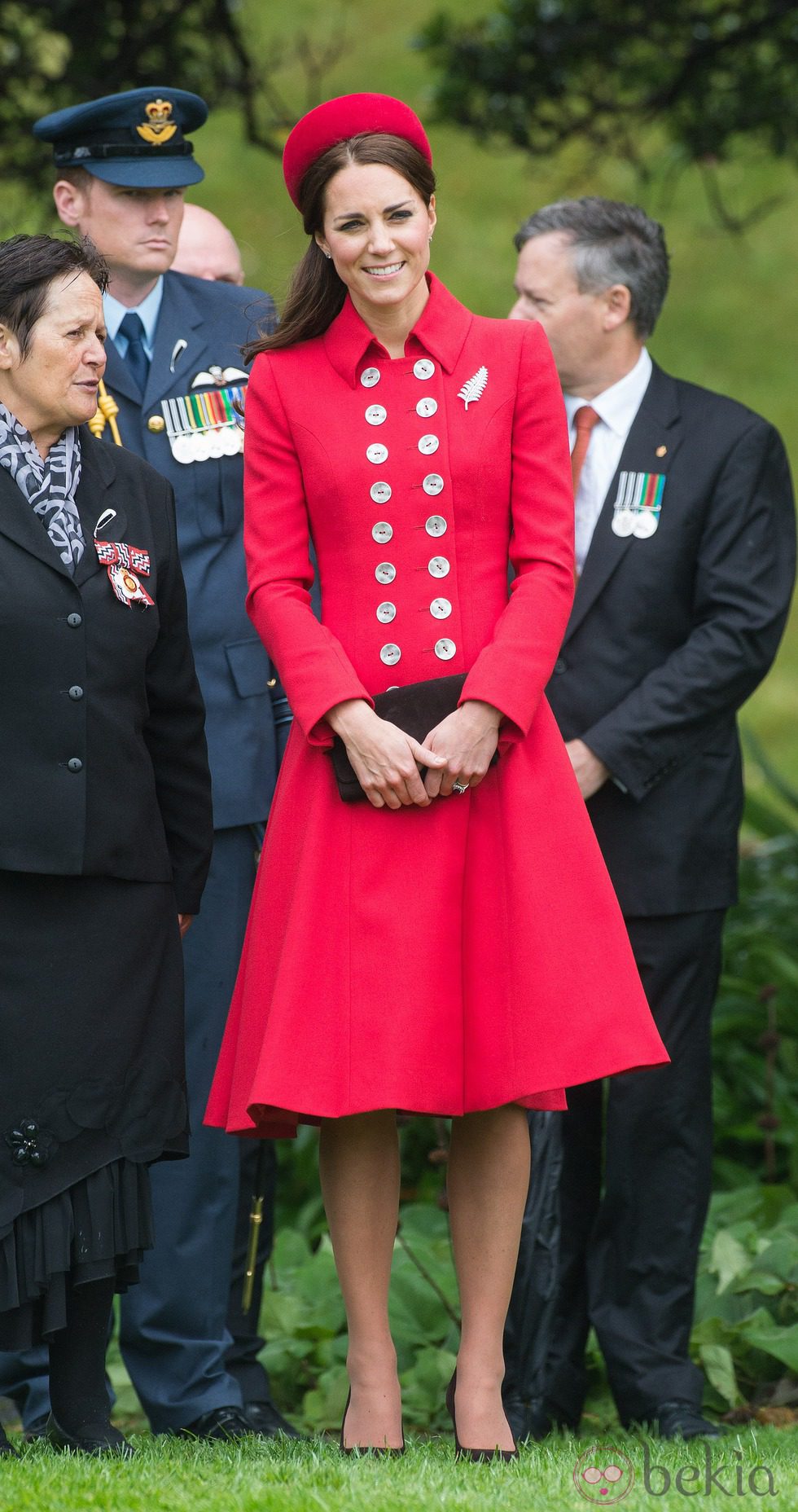 La Duquesa de Cambridge con un look muy Jackie Kennedy en Nueva Zelanda