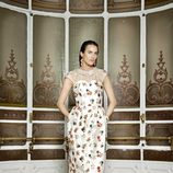Vestido largo con estampado floral de la colección 'Heaven' 2014 de Dolores Promesas