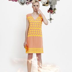 Vestido naranja y amarillo de la colección primavera/verano 2014 de VAN-DOS
