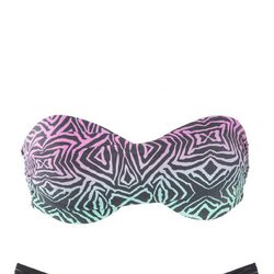Bikini bandeau con estampado multicolor de OniricSwimwear para verano 2014