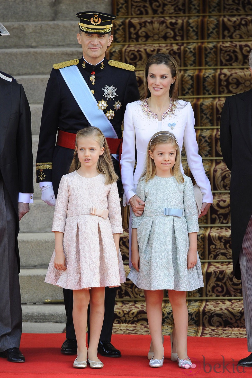 La Familia Real durante la proclamación de Felipe VI