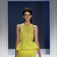 Vestido amarillo de Vera Wang, colección primavera de 2012