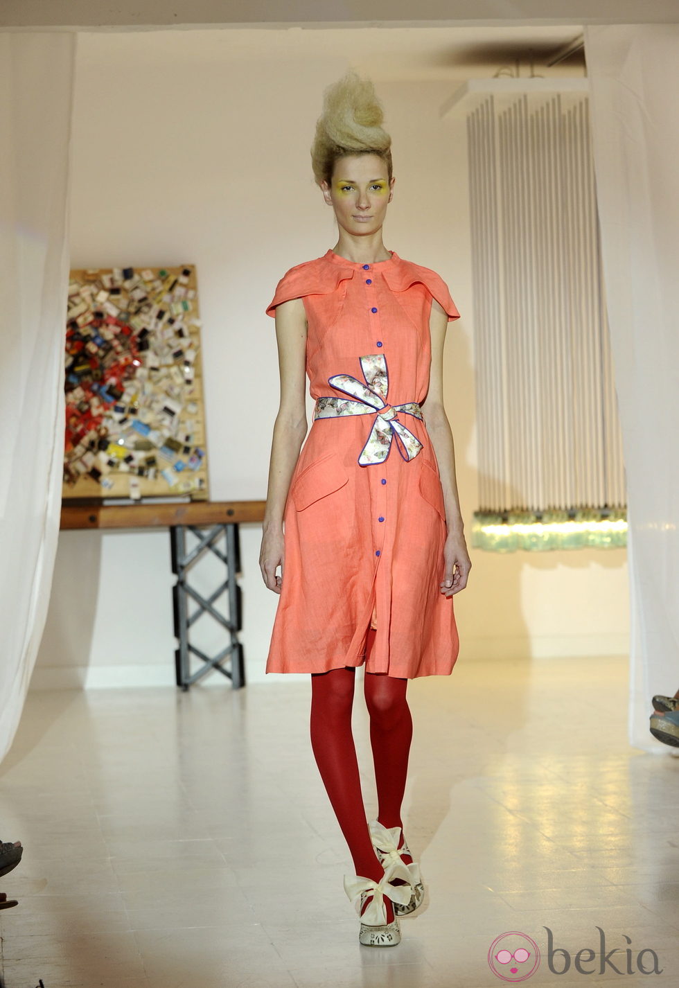 Vestido naranja de Josep Font, colección primavera 2012