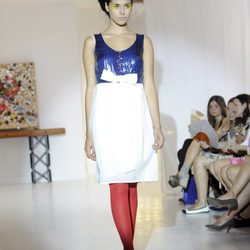 Vestido bicolor de Josep Font, colección primavera 2012