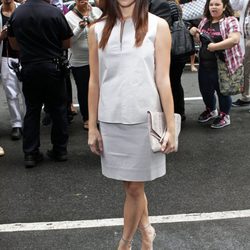 Ashley Greene en el desfile de Calvin Klein, colección primavera de 2012