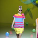 Vestido multicolor de Ágatha Ruiz de la Prada en Cibeles