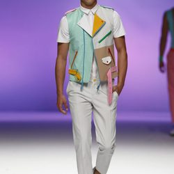 Chaleco multicolor para hombre de Davidelfín, colección primavera 2012
