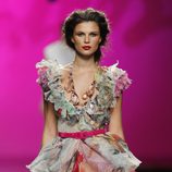 Vestido estampado con volantes de Montesinos, colección primavera 2012