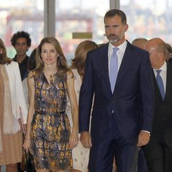 Rey Felipe VI y Letizia Ortiz en uno de sus primeros actos como pareja
