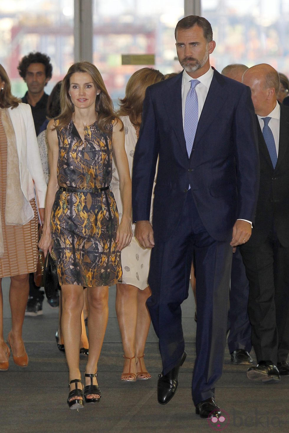 Rey Felipe VI y Letizia Ortiz en uno de sus primeros actos como pareja