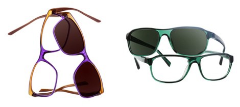 Gafas con montura bicolor y lente marrón de Transitions y Etnia Barcelona