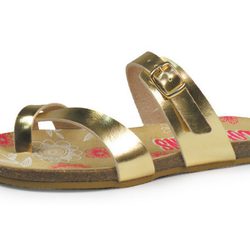 Sandalia de tiras anchas oro de Lois para verano 2014