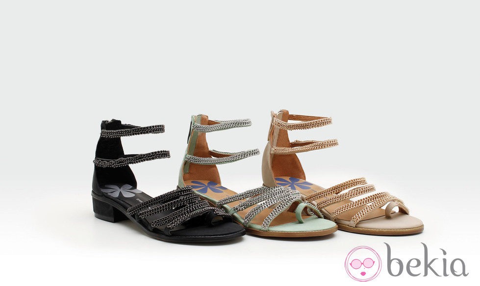 Sandalias con cadenas de la colección verano 2014 de Trendy Too