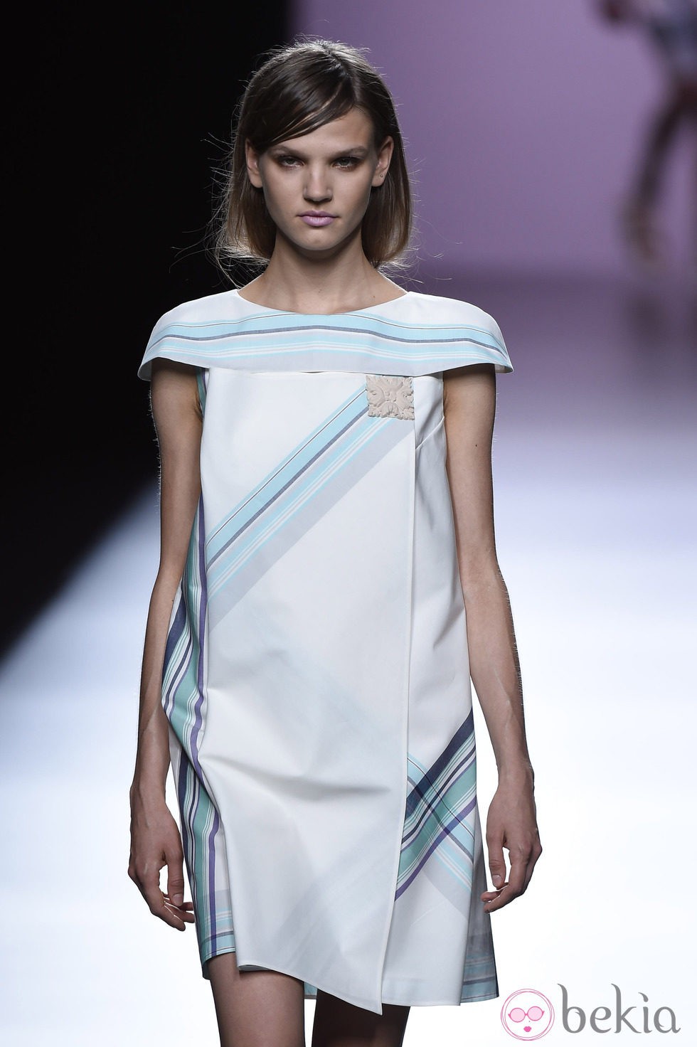 Vestido geométrico de Devota & Lomba en Madrid Fashion Week primavera/verano 2015
