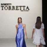 Vestido de satén de Roberto Torretta en Madrid Fashion Week primavera/verano 2015