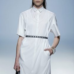 Vestido bata blanco de Davidelfin en Madrid Fashion Week primavera/verano 2015