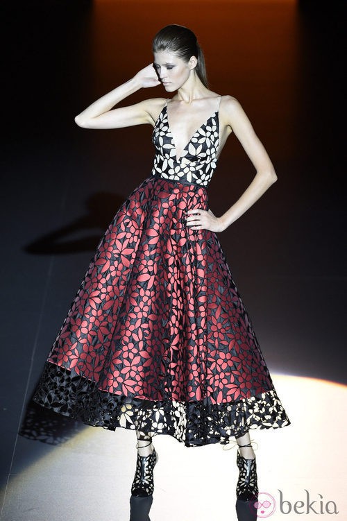 Vestido de Hannibal Laguna en Madrid Fashion Week primavera/verano 2015