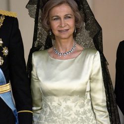 La Reina Sofía con mantilla