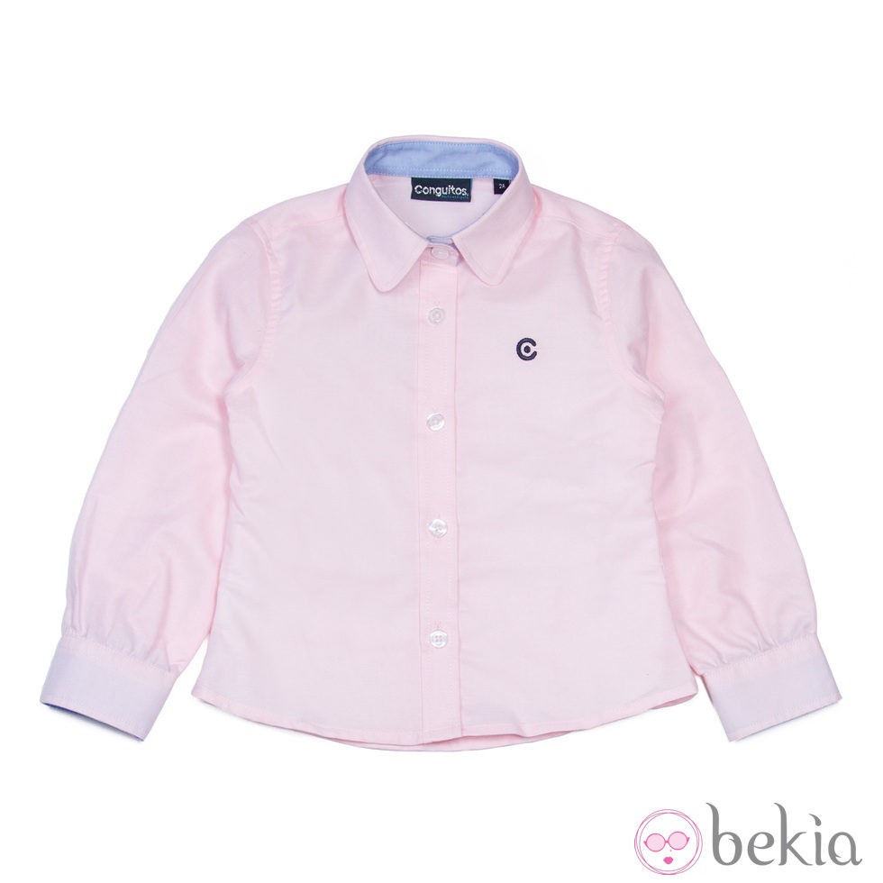Camisa de niño en rosa bebé de la colección otoño/invierno 2014/2015 de la firma Conguitos