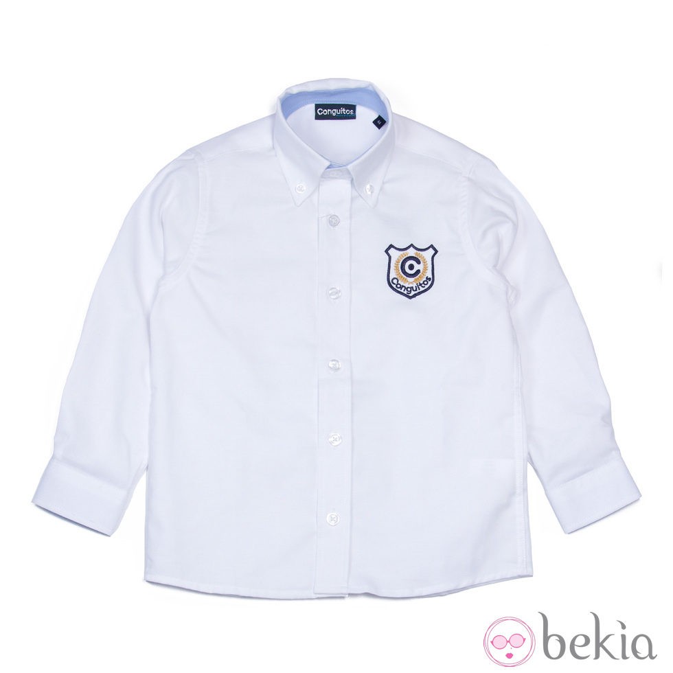 Camisa blanca de niño de la nueva colección otoño/invierno 2014/2015 de Conguitos