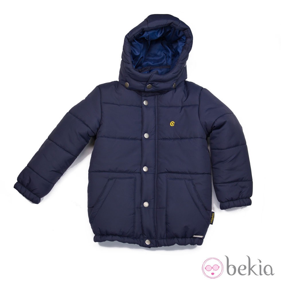 Abrigo azul marino con capucha de la nueva colección otoño/invierno 2014/2015 de Conguitos