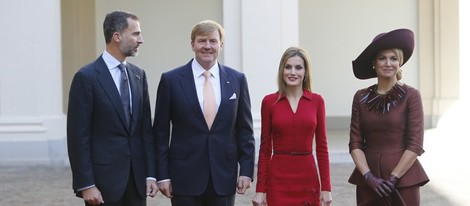Los Reyes de Holanda reciben a los Reyes Felipe y Letizia en su viaje a los Países Bajos