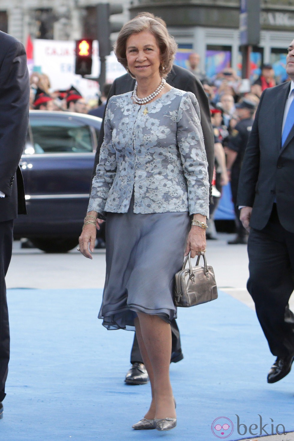 La Reina Sofía a su llegada a la entrega de los Premios Príncipe de Asturias 2014