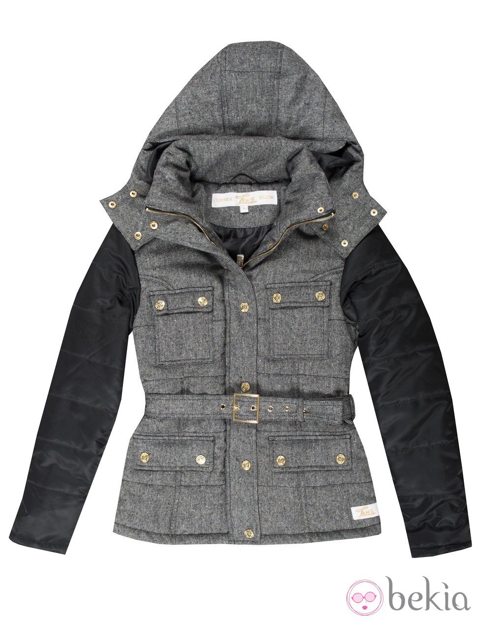 Abrigo gris y negro de la colección otoño/invierno 2014/2015 de Lois