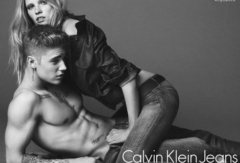 Calvin Klein presume de imagen para esta primavera con Justin Bieber y Lara Stone