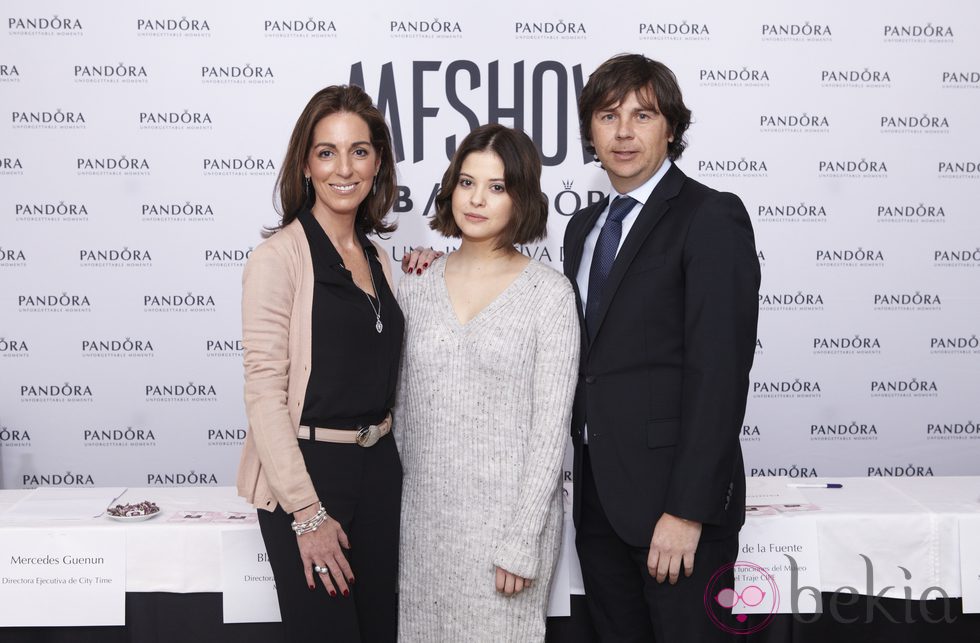 Mercedes Guenun, Sonia Carrasco y Jaime Garmendia en la presentación de la segunda edición de MFShow LAB By Pandora