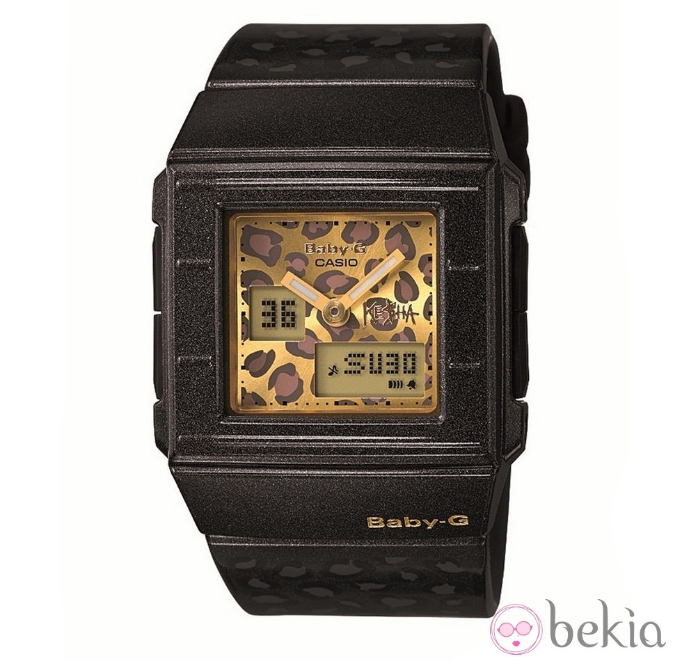Reloj con estampado animal de Ke$ha para Casio Baby-G